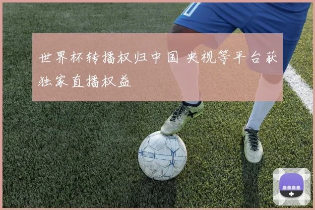 世界杯转播权归中国 央视等平台获独家直播权益